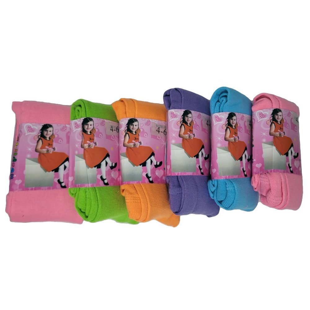 Bundle of Girls' Winter / School Tights, Variety of Colors, 3 pairs, size 4-6